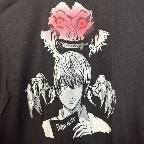 Death Note Light Yagami and Ryuk Shinigami Eyes Anime Tee L - Picture 2 of 4